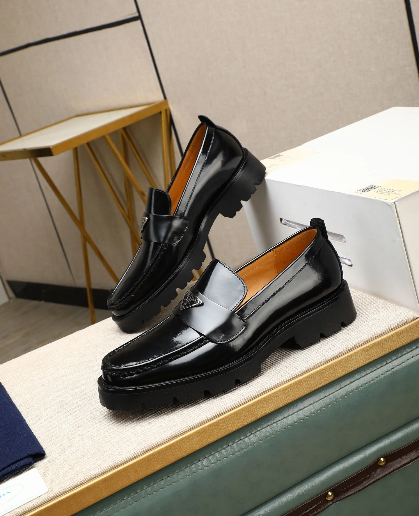 Men's men's shoes 💰540 (water-dyed cow leather) 📛📛PRADA high-end 20 counter latest model formal business leather shoes 👔 original version of the highest quality! Imported from Italy🇮🇹First layer calfskin fabric➕Cowhide lining Original outsole Formal size: 38➖45